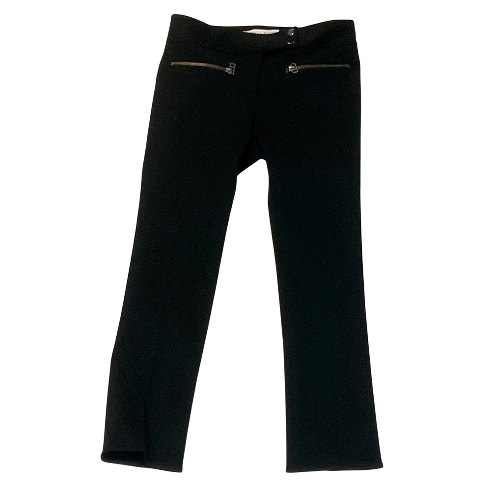 Veronica Beard women's pants Metro Cropped Flare RE17-BST6200 sz 2 black trouser - Picture 2 of 10